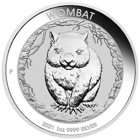Srebrna Moneta Australijski Wombat 1 uncja 24h