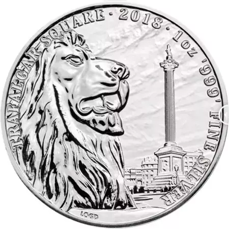 Srebrna Moneta Trafalgar Square 1 uncja 2018r 24h