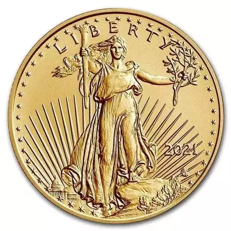 Złota Moneta Amerykański Orzeł 1/10 uncji
