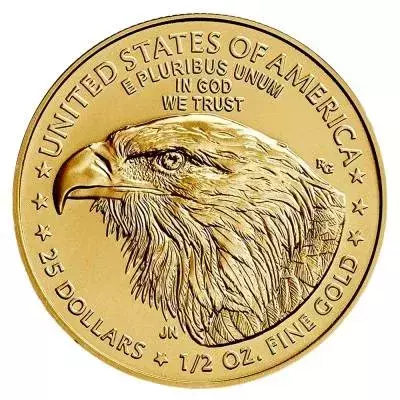 Złota Moneta Amerykański Orzeł 1/2 uncji