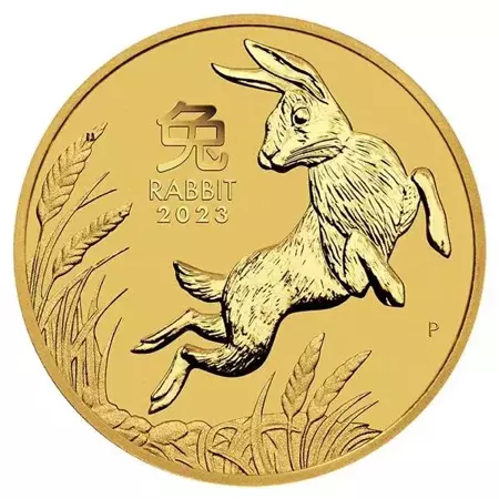 Złota Moneta Australijski Lunar III - Rok Królika 1/4 uncji 2023 NOWOŚĆ