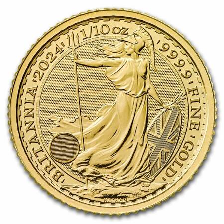 Złota Moneta Britannia 1/10 uncji
