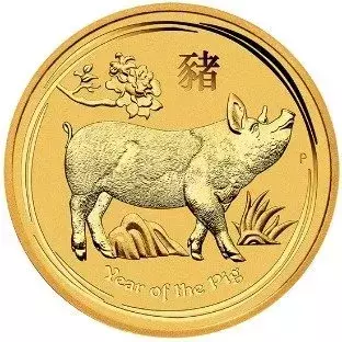Złota Moneta Rok Świni 10 uncji 24h